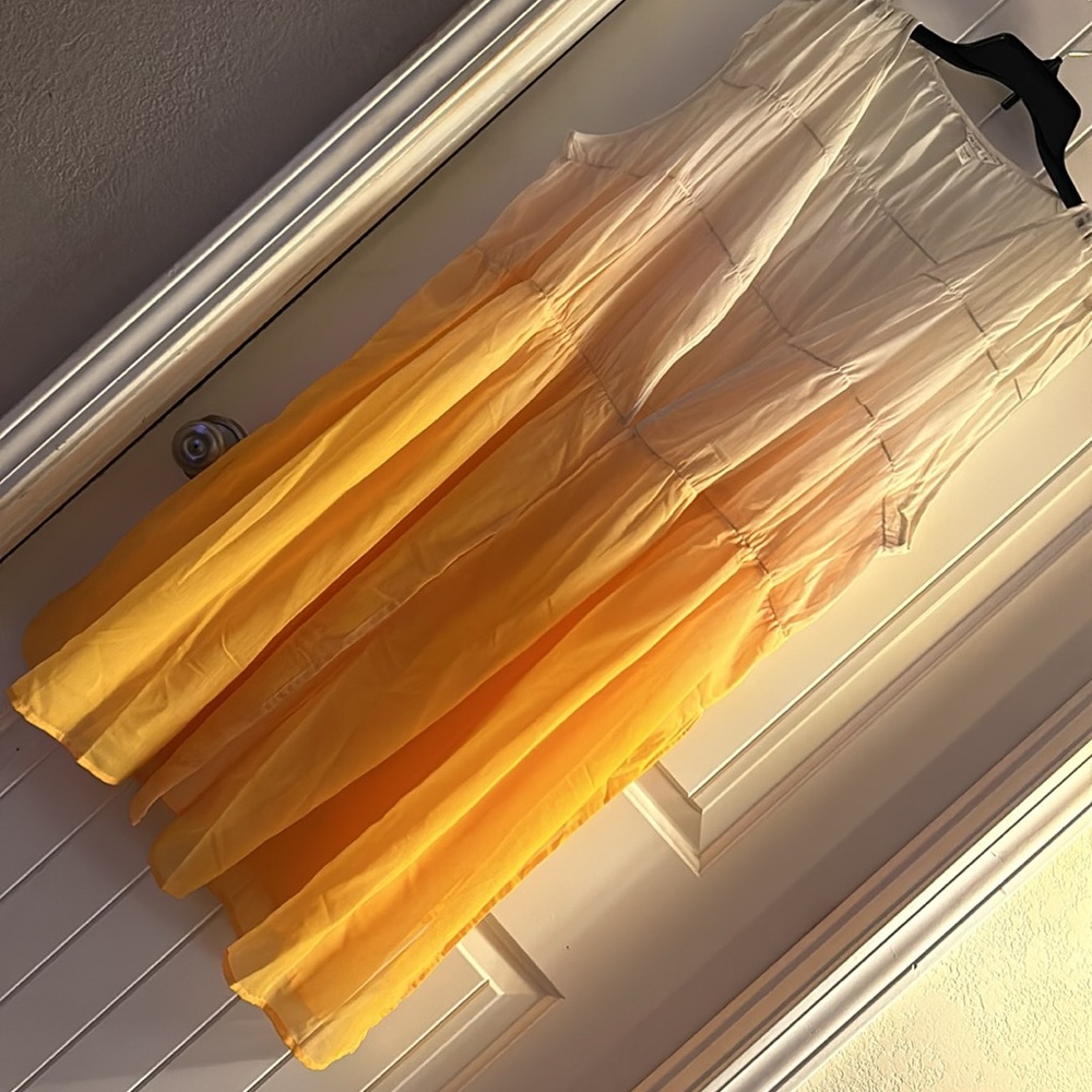 Mesh Kimono, beautiful orange ombre